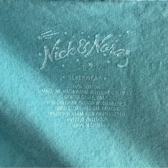 •Nick & Nora• Sock Monkey Pattern Pajama Set - Size Large - Picture 3 of 13